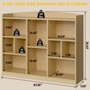 Kids 10-Cube Bookshelf & Toy Storage Organizer, Adjustable Shelf, Display Bookcase, Oak Color - 2 of 4