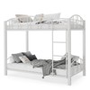 Metal Bunk Bed Twin Over Twin, Heavy Duty Bunkbeds Frame with Arched Guardrail and Safety Ladder - 3 of 4