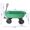 Folding car Poly Garden dump truck with steel frame, 10 inches. Pneumatic tire, 300 pound capacity, 75 liter truck body - 2 of 4