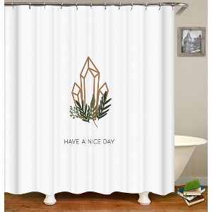Have A Nice Day Shower Curtains for Bathroom Waterproof Fabric Bath Curtain Durable Soft Stylish Bathroom Decor 72x72 Inch - 1 of 1