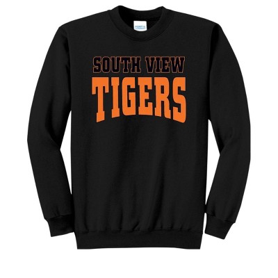 Adult South View High School Tigers Name Classic Fleece Crewneck ...