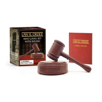 Law & Order: Mini Gavel Set with Sound - (Rp Minis) by  Chip Carter (Paperback)