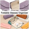Unique Bargains Foldable Triangle Magnetic Portable Eyeglass Case with Eyeglass Cloth 1 Pc - 3 of 4