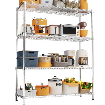 Adjustable Garage Wire Shelving Unit for Kitchen, Laundry Room, Pantry, Warehouse, Basement