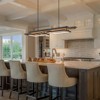 LLHZSY Wood Island Pendant Chandelier 39 2/5" Wide Farmhouse Rustic 2-Light Fixture for Dining Room Kitchen - 3 of 4