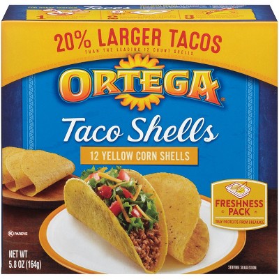 Ortega Yellow Corn Taco Shells - 5.8oz/12ct