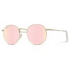 WMP Eyewear Trendy Round Metal Frame Polarized Sunglasses - 2 of 4