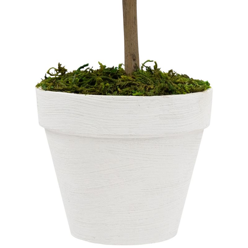 Northlight Reindeer Moss Ball  Artificial Potted Topiary Tree - 16" - Green, 4 of 7