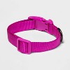 Basic Dog Adjustable Collar with Color Matching Buckle - Boots & Barkley™ - 2 of 3