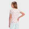 Girls' Short Sleeve Lace T-Shirt - art class™ - 2 of 3
