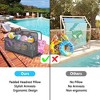 Whizmax Poolside Float Storage, Patio Poolside Float Storage Basket, PE Rattan Outdoor Pool Caddy with Rolling Wheels for Floaties, Patio, Pool - 4 of 4