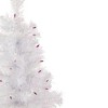 Northlight Pre-Lit Medium Rockport White Pine Artificial Christmas Tree - 2' - Purple Lights - 4 of 4