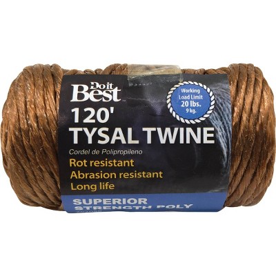 Do It Best 5/64 In. X 120 Ft. Brown Polypropylene Tysal Twine 707058 :  Target