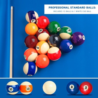 Professional Grade Multicolor Polyester Resin Billiard Pool Ball Set