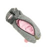 Wrapables Cute Cat Pouch Plush Pencil Case, Gray - image 2 of 2