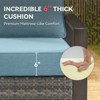 Buenhomino 3-Pack 6inch Thick 24" x 24" Deep Seat Cushion & Back Pillow with Removable Covers Outdoor - 2 of 4