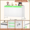 Aheaplus Storage Buffet Cabinet with LED Light - 4 of 4