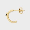 14K Gold Dipped Cubic Zirconia Stud Earring Set 3pc - A New Day™ - 3 of 3