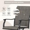 Aoodor Outdoor 360-degree Swivel Dining Chairs Set of 2, Ergonomic Designed, Breathable, Durable High Back Textilene Chair - 4 of 4