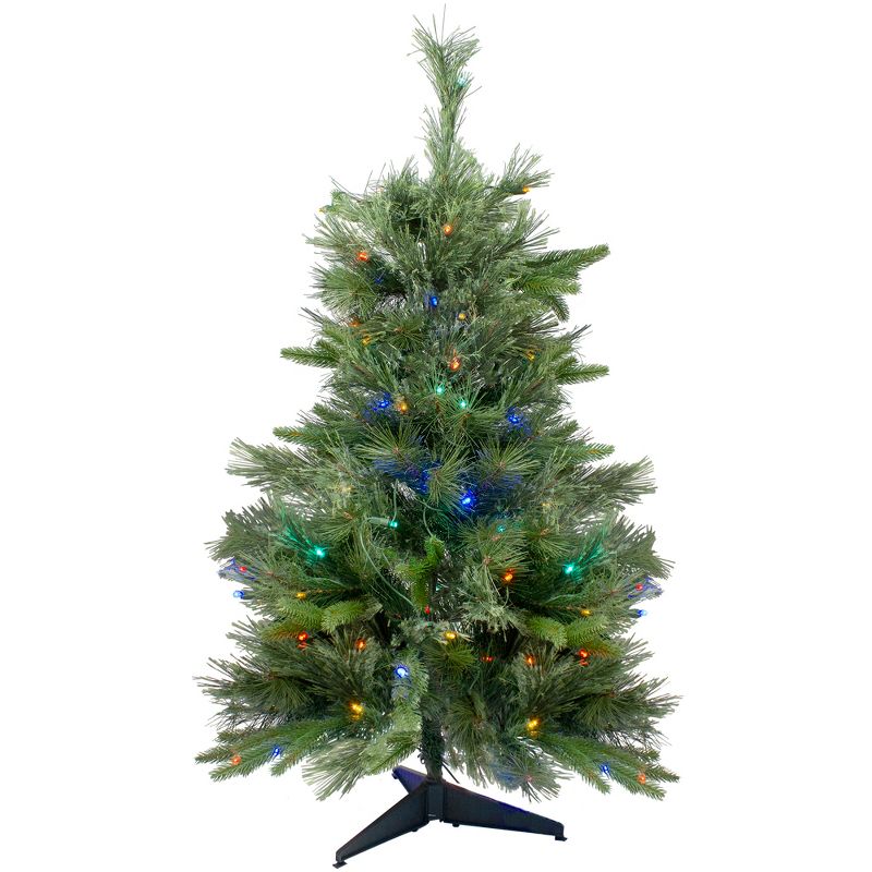 Northlight 3' x 29 Pre-Lit Ashcroft Cashmere Pine Full Artificial Christmas Tree - Multi LED Lights, 1 of 8