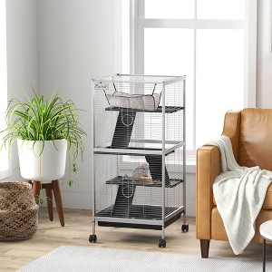 Gulches 45in H x 21in W x 21in D SkyTower Small Pet Cage White 1 Pack Ferret Chinchilla Livestock Supplies Product type - 1 of 4