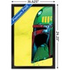 Trends International Star Wars: Archetype - Boba Fett Helmet Framed Wall Poster Prints - 3 of 4