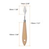 Unique Bargains Stainless Steel Flexible Pointy Wood Handle Painting Mixing Knife 4 Pcs - 2 of 4