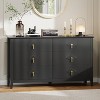 42.9" Tall Fluted Dresser - 5-Drawer Wood Storage Cabinet for Bedroom & Living Room - 3 of 4