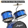 3 Piece Drum Set – Beginner Junior Drum Kit with Tom-Toms, Snare, Bass Drum - 4 of 4