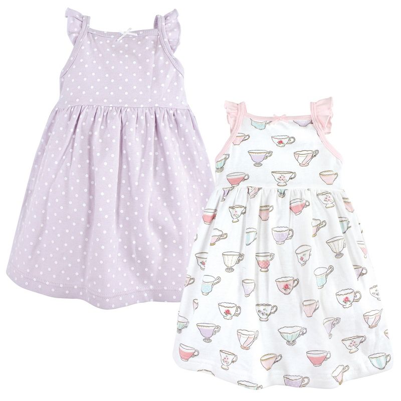 Hudson Baby Infant Girl Cotton Dresses, Tea Party, 1 of 5