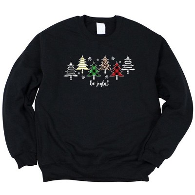 Simply Sage Market Women's Graphic Sweatshirt Be Joyful Trees