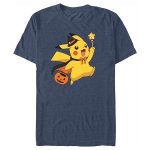 Men's Pokemon Halloween Pikachu Wizard Costume T-Shirt - 1 of 4