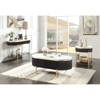 GlasFlength Console Tables, Sophisticated Half-Moon Console Table, Decorative Banding, Black, 52"*20"*12" - 2 of 4