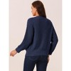 Seta T Women's Open Front Long Sleeve Cable Knit Cardigan - 4 of 4