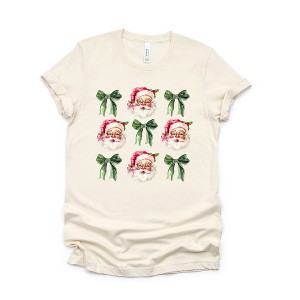 Simply Sage Market Women's Coquette Vintage Santa Short Sleeve Graphic Tee - 1 of 4