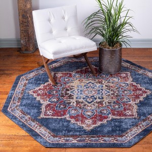 Unique Loom Utopia Helios Border Indoor Woven Area Rug - 1 of 4