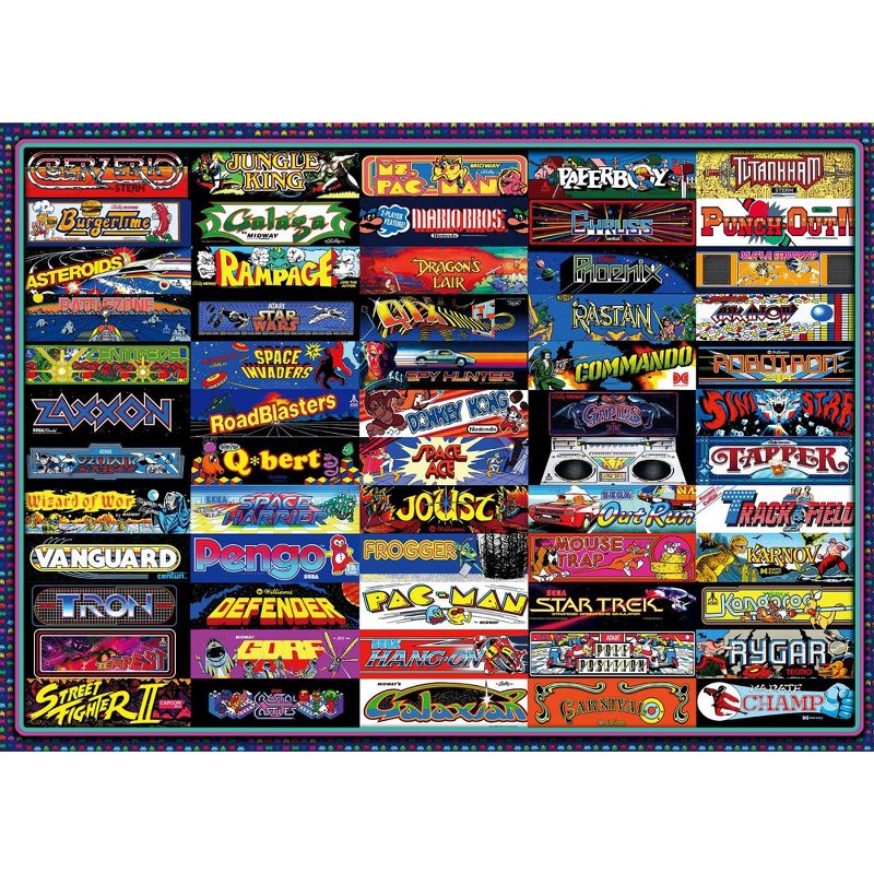 Toynk Arcadeageddon! Retro Arcade Game Collage 1000-Piece Jigsaw Puzzle, 1 of 7