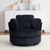Dolonm 360° Swivel Accent Chair: Plush Corduroy, 400lbs Capacity & Reversible Cushions for Living Room/Bedroom - 2 of 4