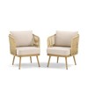 Outdoor Patio Furniture Set All Weather Wicker Conversation Set - 3 of 4