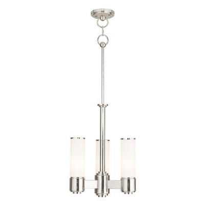Livex Lighting Weston 3 - Light Chandelier in  Polished Nickel