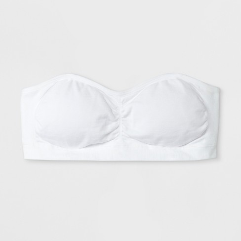 Girls' Seamless Padded Bandeau Bra - Cat & Jack™ White M : Target