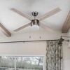 Portage Bay Madrona Indoor Home Ceiling Fan, LED Light Fixture with Quiet 3 Speed Reversible Motor and Pull Chain, 52 Inch, Gun Metal - 2 of 4