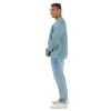 U.S. Apparel Men's & Women's Relaxed Fit Crew Neck Garment Dyed Sweatshirt | Lake Tahoe Blue - 4 of 4