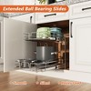 LOVMOR Individual Pull Out Cabinet Organizer (22?"W x 21?"D), 2 Tier Spice Rack Organizer for Cabinet, Slide Out Drawer Pantry Shelf Organization - 2 of 4