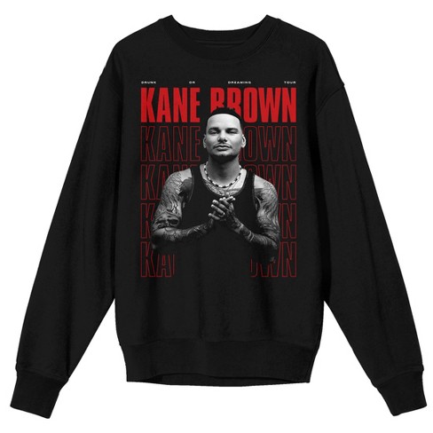 Kane Brown Drunk or Dreaming Tour Adult Black Crew Neck Sweatshirt - image 1 of 4