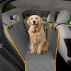 PAWBEE Dog Car Seat Cover – Premium Nonslip Dog Seat Covers for Cars + seat belt – Waterproof Pet Hammock with Front Mesh Window for car, SUV, Truck - 2 of 4