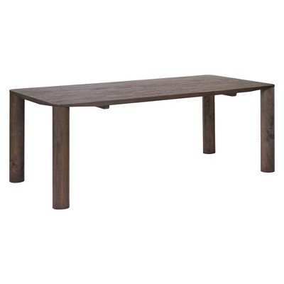 HomeRoots 79" Espresso Solid Wood Dining Table