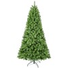 NAYSAYE Christmas Tree Full and Lush with Memory Wire and Hinged Branches for Christmas Indoor Holiday Display, Green, 51"*96"*23.05" - 2 of 4