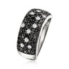 Ross-Simons 1.50 ct. t.w. Black and White Diamond Ring in Sterling Silver - 3 of 4