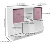 NicBex Bookcases for Living Room 4-Tier Wooden Display Stand Bookshelf Toy Storage Organizer for Bedroom Playroom - 3 of 4